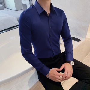 Chemise business homme à manches longues coupe slim