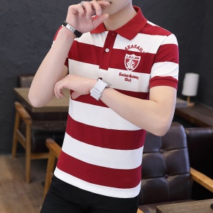Polo manches courtes pour homme rayures