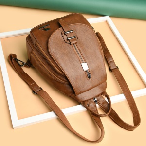 Sac à dos et bandoulière pour femme en cuir de vache