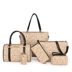Ensemble  sacs de 6 pièces en cuir PU pour femme