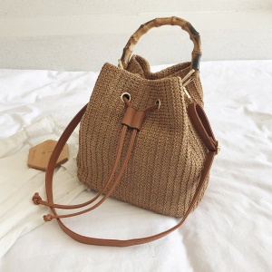 Sac à main pour femme en paille à une épaule