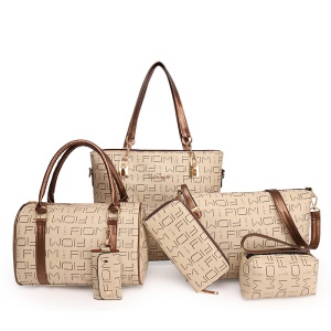 Ensemble  sacs de 6 pièces en cuir PU pour femme