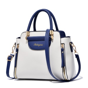 Sac à main pour femmes avec fermeture éclair en cuir PU