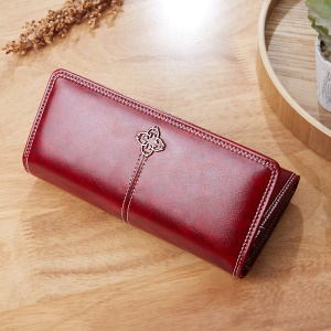 Portefeuille femme long vintage  cuir PU