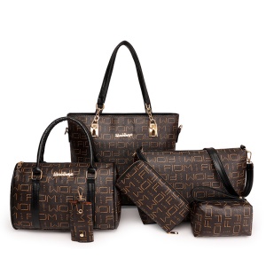 Ensemble  sacs de 6 pièces en cuir PU pour femme