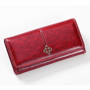 Portefeuille femme long vintage  cuir PU