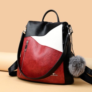 Sac à dos pour femmes en cuir PU
