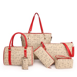 Ensemble  sacs de 6 pièces en cuir PU pour femme