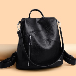 Sac à dos pour femmes en cuir PU