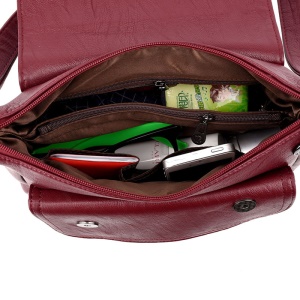 Sac à bandoulière pour femmes en cuir PU