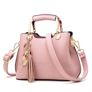 Sac à bandoulière pour les femmes Pendentif chat simple PU cuir