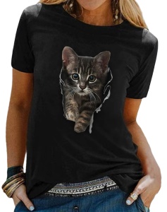 T-shirt  imprimé à col rond