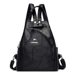 Sac à dos femme brodé en peau de mouton