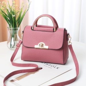 Sac à bandoulière en cuir PU Litchi résistant à la friction