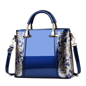 Sac à dame verni et brodé à paillettes Résistantes a la friction