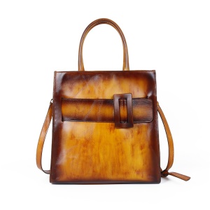 Sac à main en cuir de vache de grande capacité