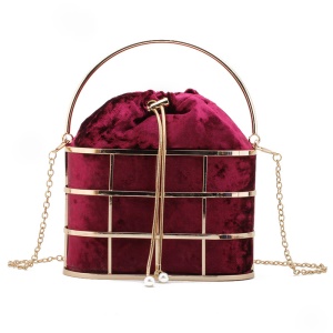 Sac à main pour femme grille métallique
