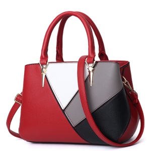 Sac à main pour femme en cuir avec  combinaison de 04 couleurs