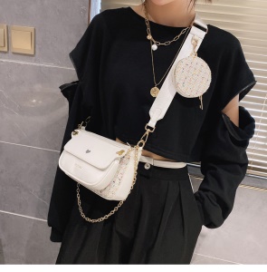 Sac à bandoulière pour femme en cuir
