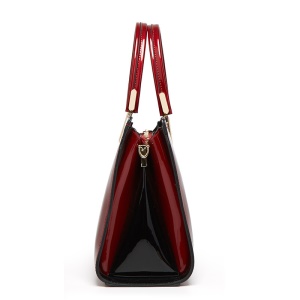 Sac à main pour femmes en cuir verni brillant et lisse