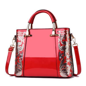 Sac à dame verni et brodé à paillettes Résistantes a la friction