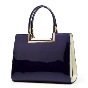 Sac à main pour femmes en cuir verni brillant et lisse