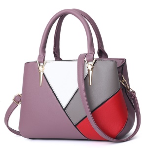 Sac à main pour femme en cuir avec  combinaison de 04 couleurs