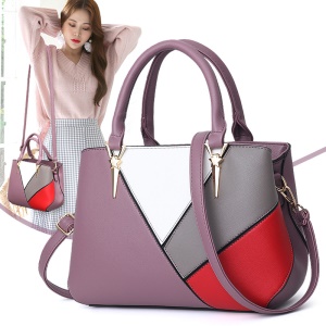 Sac à main pour femme en cuir avec  combinaison de 04 couleurs