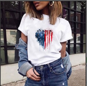T-shirt  imprimé à col rond