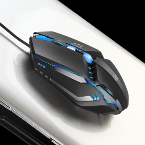 Souris de jeu lumineux avec fil