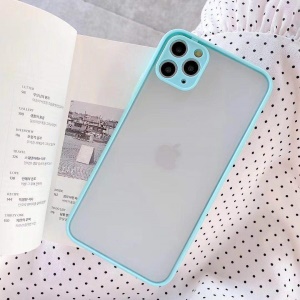 Étui silicone de téléphone Apple transparent givré