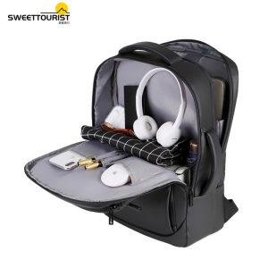 Sac à dos pour hommes étanche grande capacité avec port de recharge USB