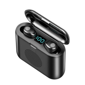 écouteurs Bluetooth sans fil LED Puissance Affichage tactile boitier muni de haut parleur