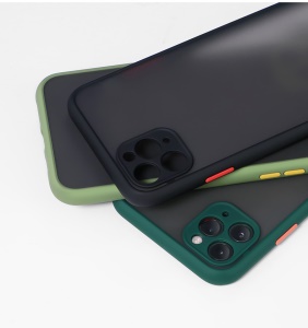 Étui silicone de téléphone Apple transparent givré