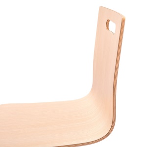 Chaise en bois support métallique à grande résistance