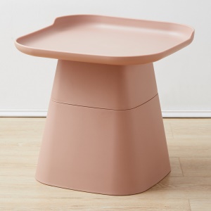 Petite table déco carrée avec tête de lit simple PP