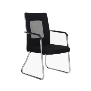 chaise d'ordinateur fixe en maille de tissu qrc