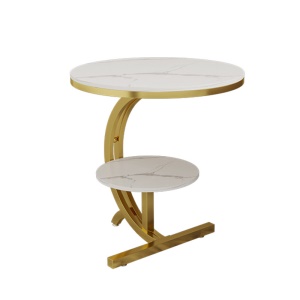 Petite table basse ronde en marbre