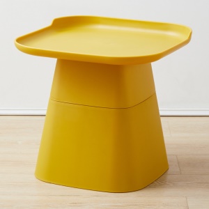 Petite table déco carrée avec tête de lit simple PP