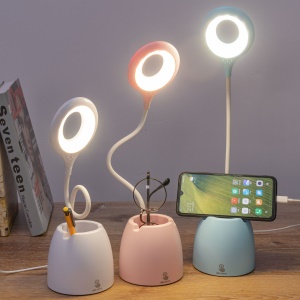 Lampe Led de table multifonction rechargeable / Eclairage Boite à outils Support téléphone