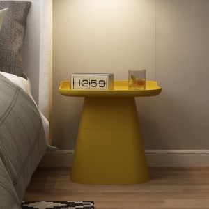 Petite table déco carrée avec tête de lit simple PP