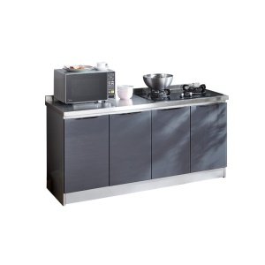 Évier rangement armoire tout-en-un en acier inoxydable