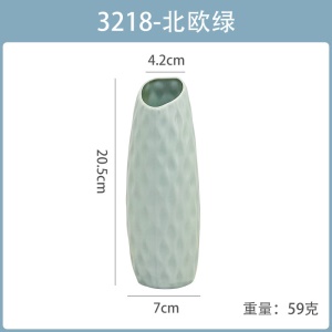 Vase en plastique pour  composition florale  résistante aux chutes