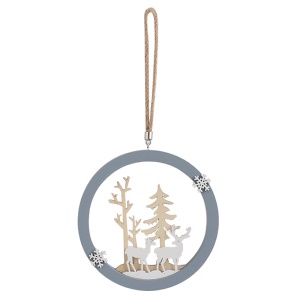 Décoration murale en bois élan