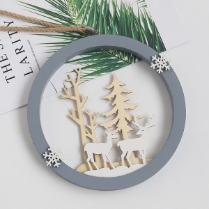 Décoration murale en bois élan