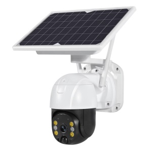 Caméra dôme en réseau 4G à énergie solaire 1080P