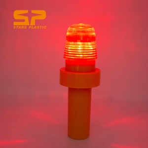Feu d'avertissement LED avec batterie sèche