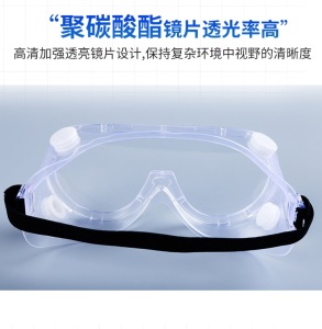 Lunettes de protection PVC transparent