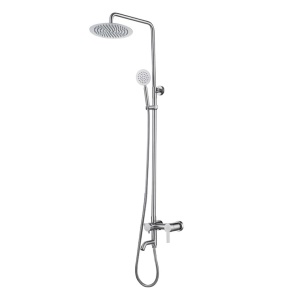 Ensemble (pommeau de douche + Robinet+ douche manuelle)en acier inoxydable avec 3 types de sorties