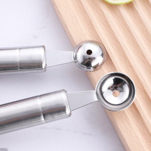 Cuillère à pomme parisienne/ Ustensile de sculpture culinaire en acier inoxydable